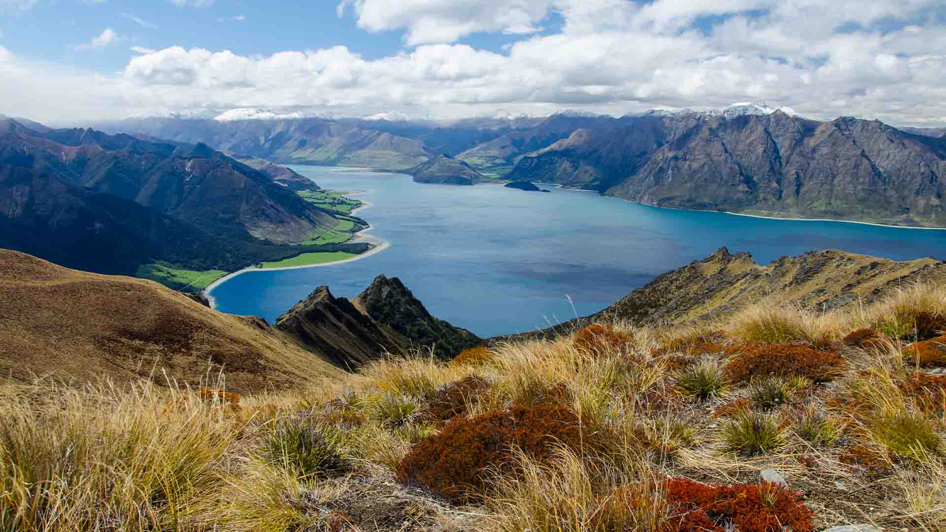 Natural view from mountain peak